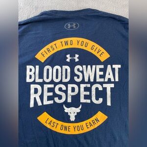 Under Armour Project Rock T Shirt Men’s Large Blue